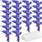 24 Pieces Glue Guns Bulk Mini Hot Melt Gun with Glue Sticks Kit for Kids Art Crafts DIY Home School Project Christmas Decoration Quick Repairs(Blue)